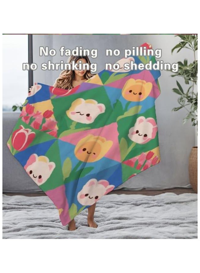 عام بطانية رقيقة من الفانيلا (دافئة ومريحة، ومناسبة للنوم، واستخدام الألعاب، وإزالة الغبار والرمل) 150 سم * 200 سم - 238 - Image 4