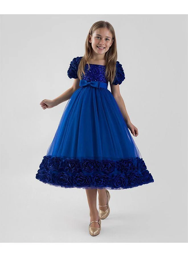 Mark & Mia Mark & Mia Embellished Dress With Bow Detail - Blue