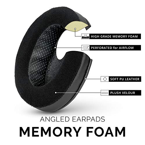 BRAINWAVZ Angled Memory Foam Earpad - Suitable for Large Over The Ear Headphones - AKG, HifiMan, ATH, Philips, Fostex (Hybrid) - Image 4