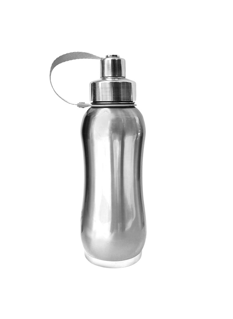 Kuber Industries Kuber Industries Stainless Steel Insulated Water Bottle With Strainer For Home & Traveling, 750ML (Silver) 54KM4319  - Image 1