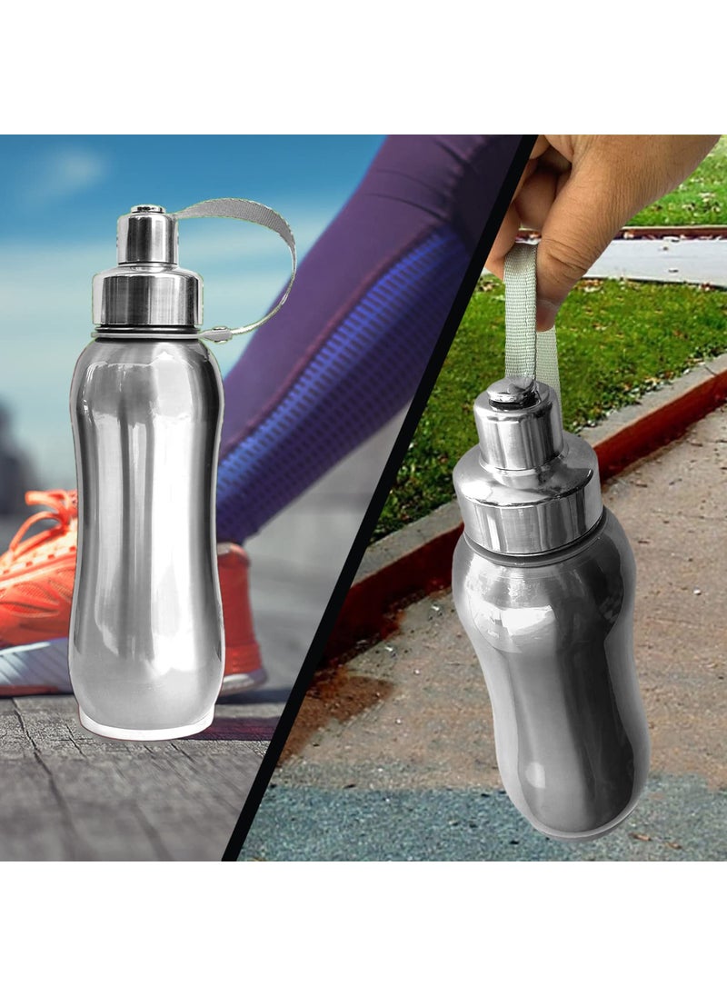 Kuber Industries Kuber Industries Stainless Steel Insulated Water Bottle With Strainer For Home & Traveling, 750ML (Silver) 54KM4319  - Image 4