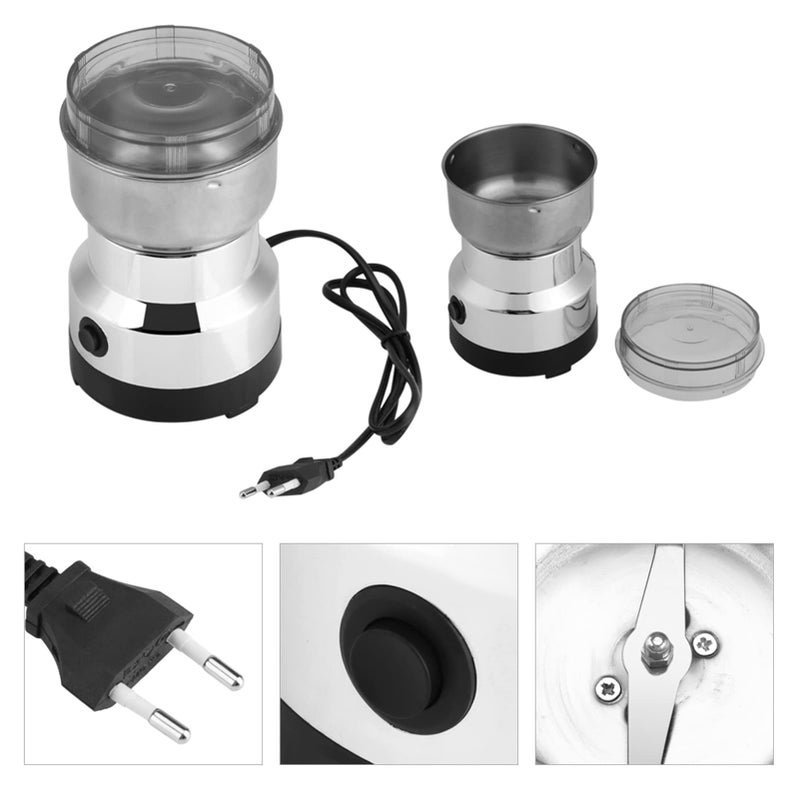 Ejoyous Spice and Coffee Grinder, Electric Coffee Grinder, 200W Electric Spice Grinder, Large Capacity Removable Stainless Steel Container, Transparent Lid Multi-Function - Image 4