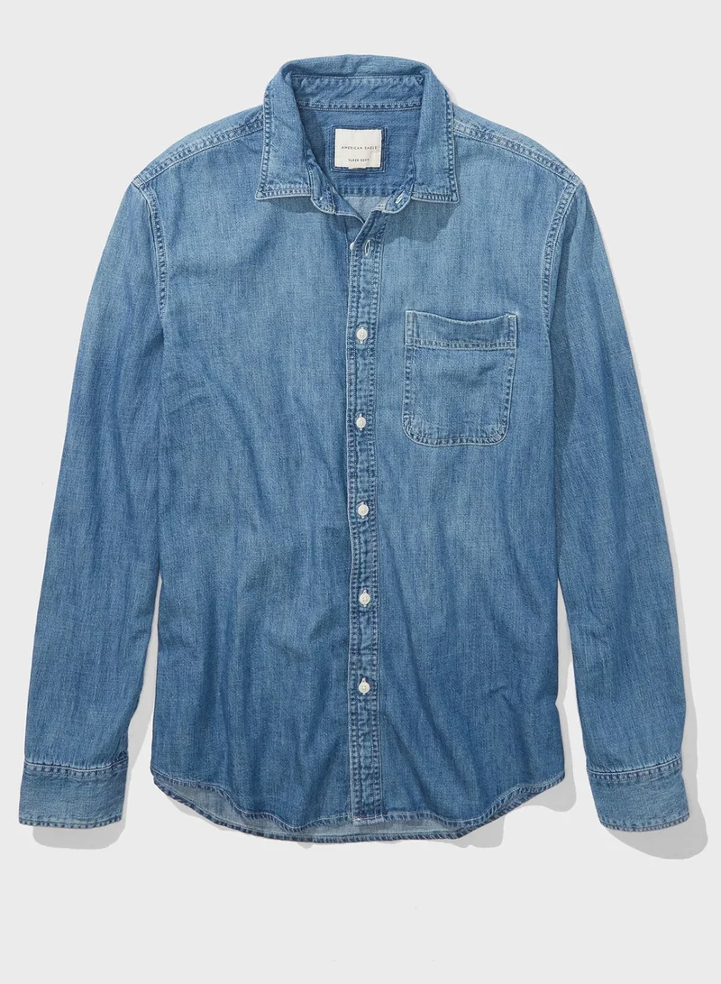 American Eagle Denim Regular Shirt