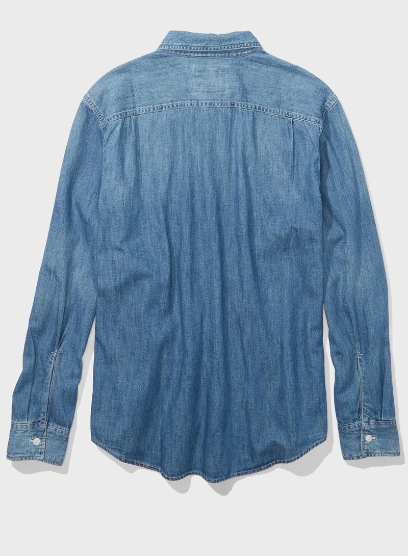 American Eagle Denim Regular Shirt