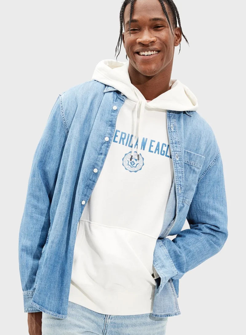 American Eagle Denim Regular Shirt