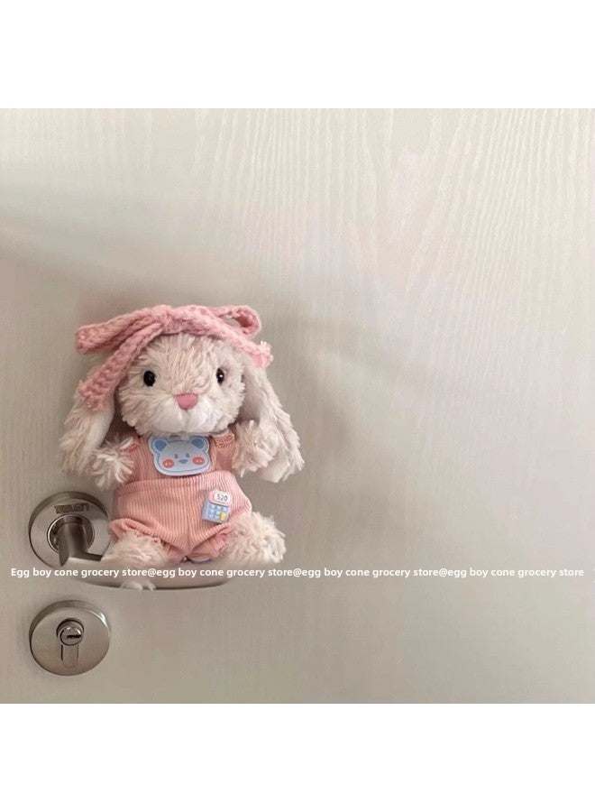 [clothes Only] Jellycatyummy Rabbit Clothes Curly Piggy Puppy Doll Goggles Pajamas Dress-Specification:[only Clothes, Not Including Dolls] Suitable For Dolls Within 20cm-Colour:Rat And Rat Agent Suit + Hairband (doll Not Included) - Image 1