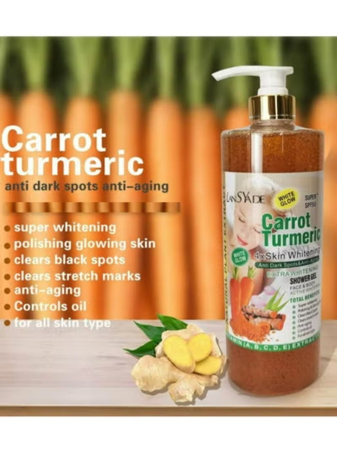 Tumeric Scrub Body Wash And Shower Gel 1000 ML