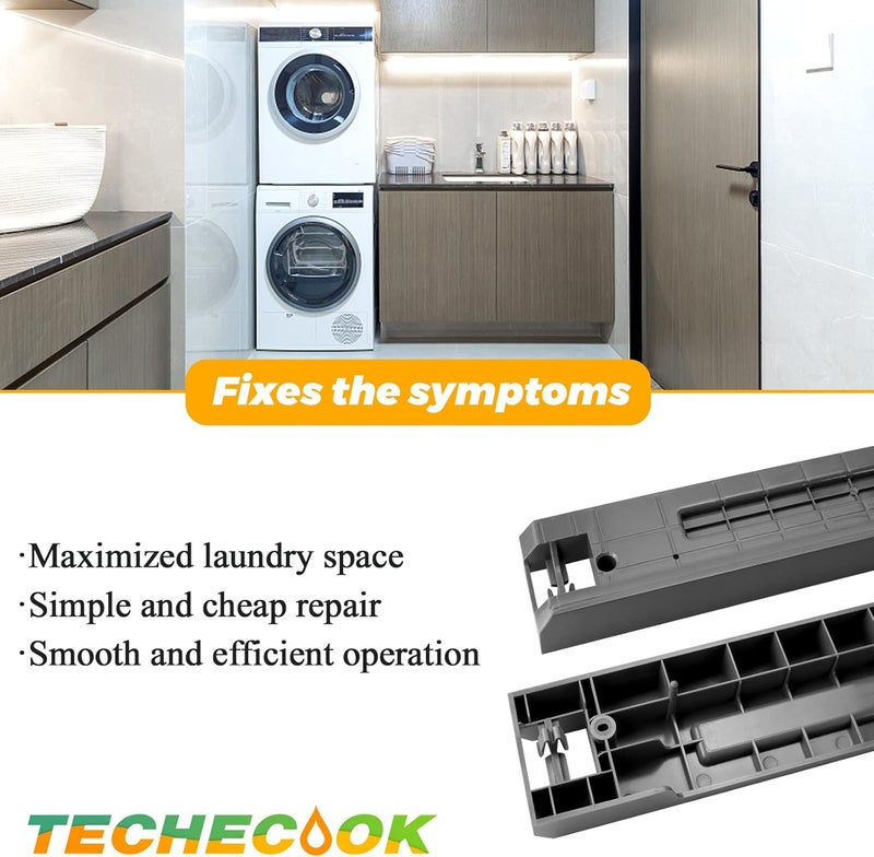 Techecook UPGRADED SKK-8K & SKK-7A Stacking Kit Fit for Sam-sung Washer & Dryer 27 Inch Front Load Laundry - Replace for SK-5A SK-5AXAA - Image 4