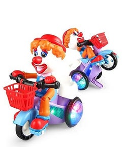 Storio Storio Bump and Go Joker Dancing Tricycle Toy with Music and Light Activity Play Center Toy 360 Degree Rotating with Flashing Lights Action Toys for Kid  - Image 2