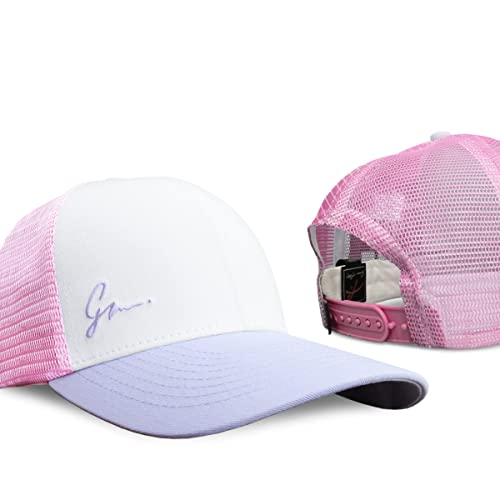 Grace Folly Beach Trucker Hats for Women- Snapback Baseball Cap for Summer (Classic Pink & Lilac) - Image 5