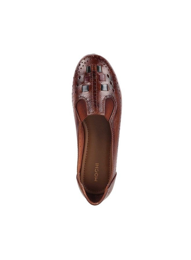 Mochi Women's Tan Synthetic Ballerinas 5-UK 38 (EU) (31-4932) - Image 5