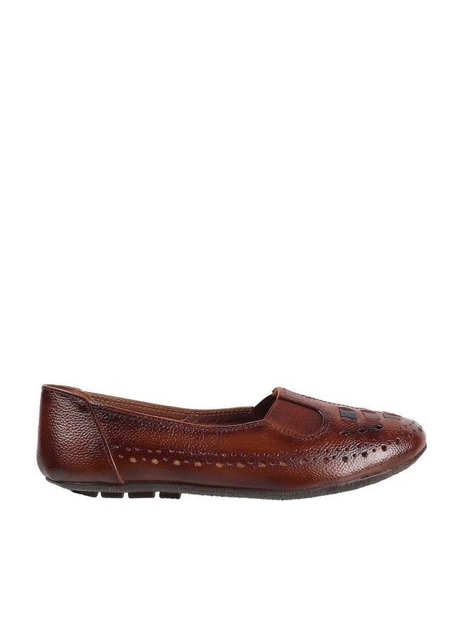 Mochi Women's Tan Synthetic Ballerinas 5-UK 38 (EU) (31-4932) - Image 1