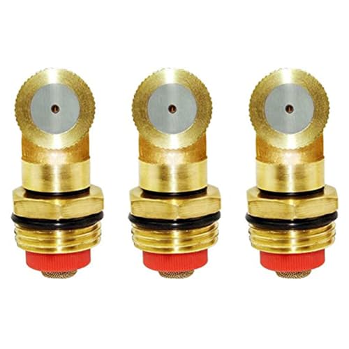 Joywayus Brass 1-Hole Misting Spray Nozzle Garden Sprinklers 1/2" NPT Male Irrigation Connector Water Sprinklers Mister Heads Fitting with Filter Mesh (Pack of 3) - Image 1