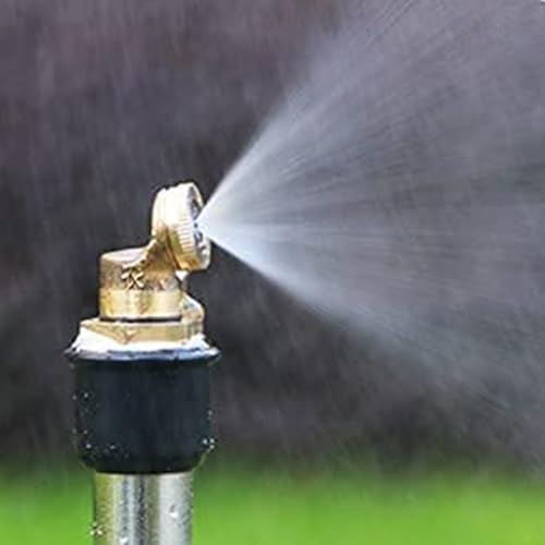 Joywayus Brass 1-Hole Misting Spray Nozzle Garden Sprinklers 1/2" NPT Male Irrigation Connector Water Sprinklers Mister Heads Fitting with Filter Mesh (Pack of 3) - Image 3