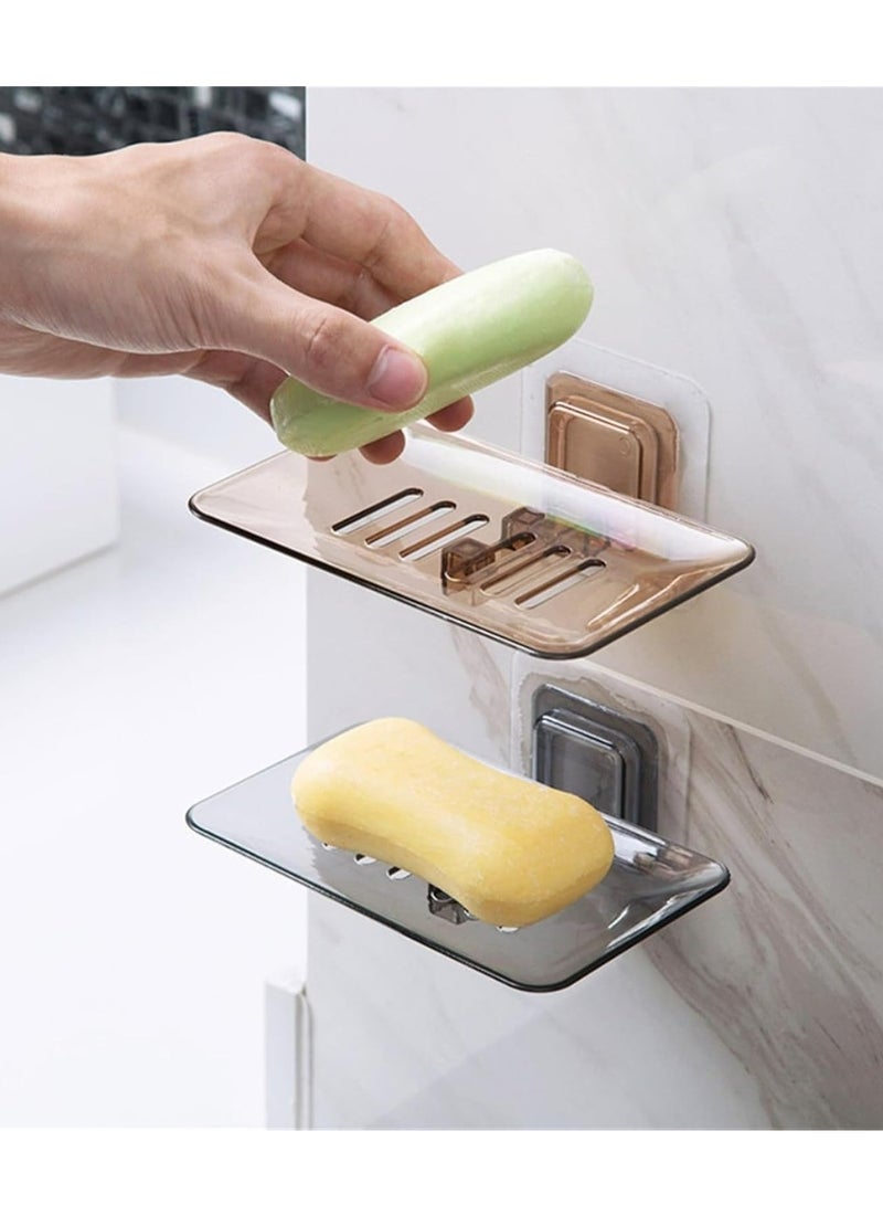 Loquat 1 Pcs Plastic Rectangular Soap Saver, No drilling soap box wall-mounted soap holder for Shower, Draining - Image 3