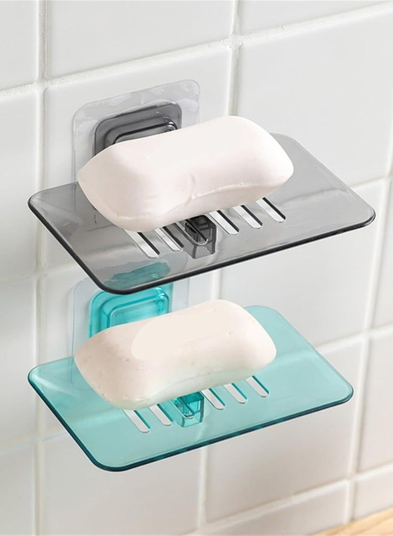 Loquat 1 Pcs Plastic Rectangular Soap Saver, No drilling soap box wall-mounted soap holder for Shower, Draining - Image 5