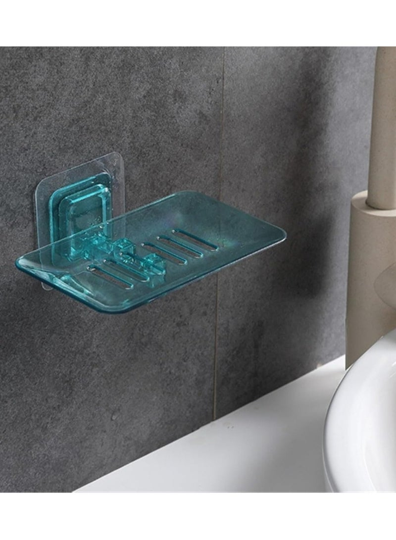 Loquat 1 Pcs Plastic Rectangular Soap Saver, No drilling soap box wall-mounted soap holder for Shower, Draining - Image 2