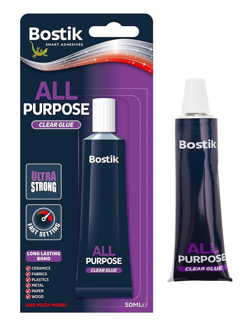 Bostik غراء شفاف متعدد الاستخدامات 50 مل - Image 1