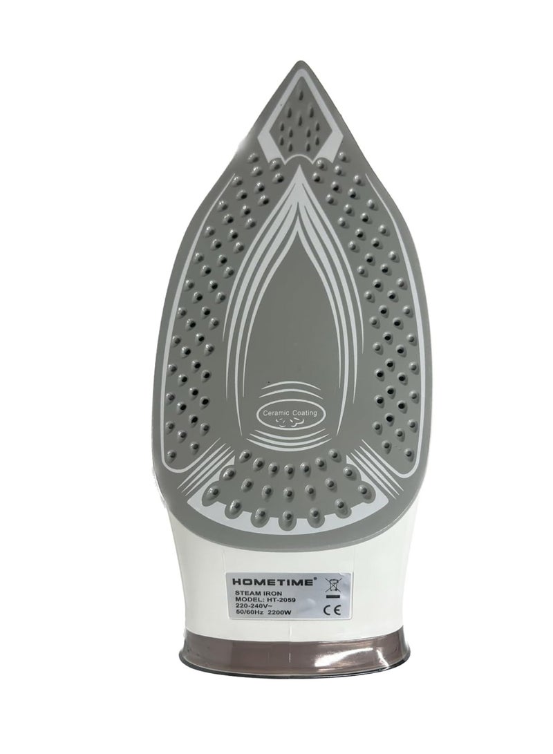 Wtrtr HOMETIME 2200W Steam Iron,Ceramic Coated Sole plate,1 Years Warranty.2059-B (Light Brown)  - Image 4