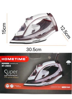 HOMETIME 2200W Steam Iron,Ceramic Coated Sole plate,1 Years Warranty.2059-B (Light Brown) - pzsku/ZA2066A3207391BF6CFB4Z/45/_/1731417758/a12a8888-cff3-42b3-8e58-f9751fbd876f