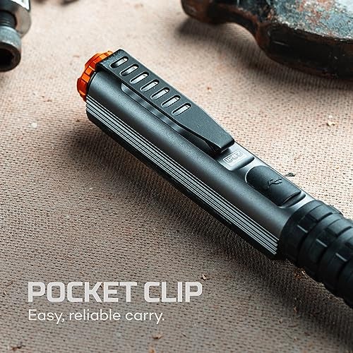 NEBO Big Larry 3 Work Light | USB-C Rechargeable, 600 Lumens, 7 Light Modes, Magnetic COB Task Lamp & LED Flashlight, Steel Pocket Clip, Hands-Free Use, Water Resistant - Image 5