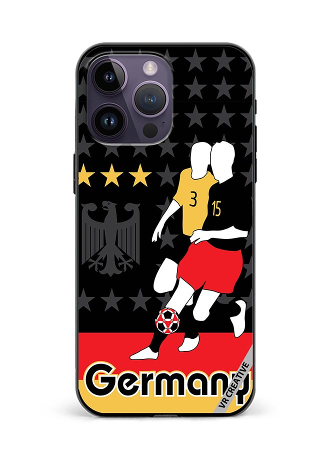 Protective Case Cover For Apple iPhone 16 Pro Max Germany Football Soccer Players Design Multicolour