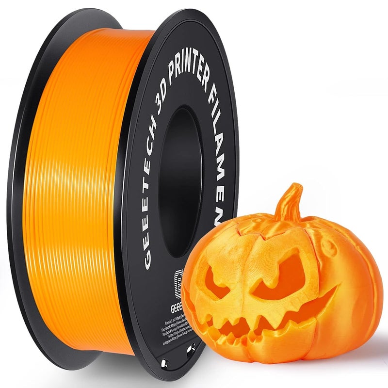 Geeetech Orange PLA 3D Printer Filament, PLA 3D Printer Filament 1kg Spool(2.2lbs) Dimensional Accuracy +/- 0.02 mm, 3D Printing Filament Fits for Most FDM 3D Printers - Image 1