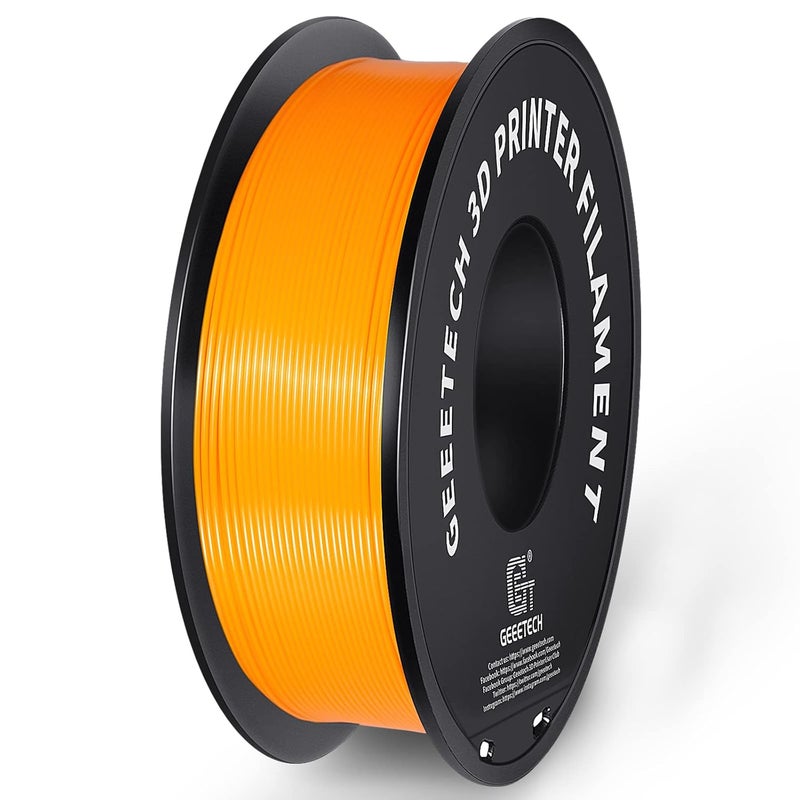 Geeetech Orange PLA 3D Printer Filament, PLA 3D Printer Filament 1kg Spool(2.2lbs) Dimensional Accuracy +/- 0.02 mm, 3D Printing Filament Fits for Most FDM 3D Printers - Image 2