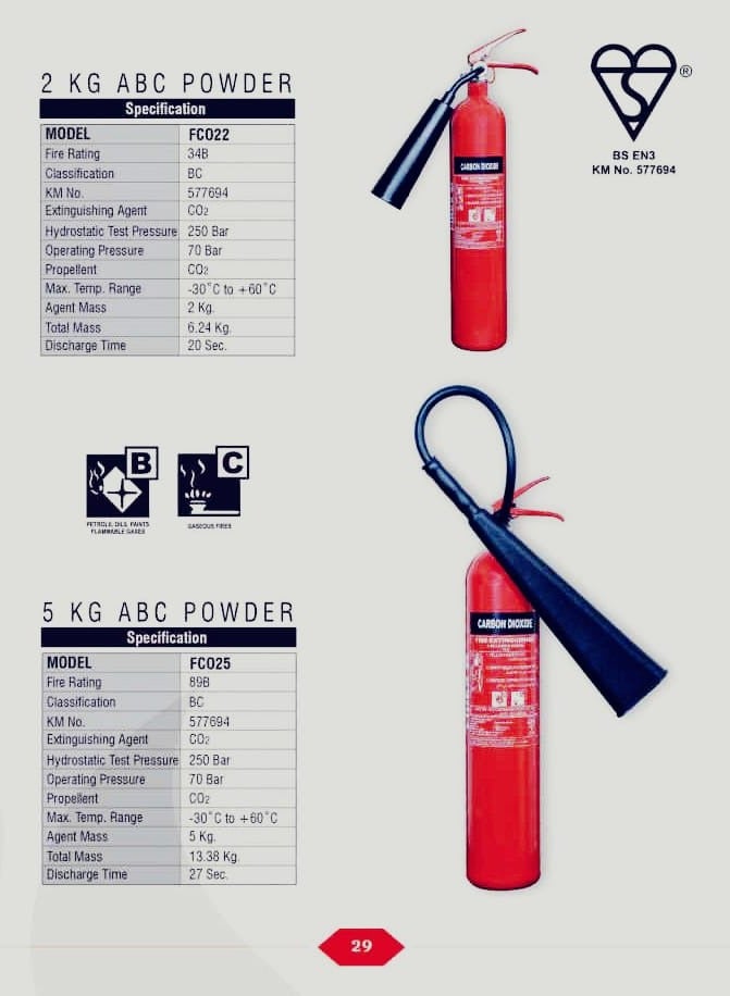 CO2 FIRE EXTINGUISHER 5 KG  - Image 2