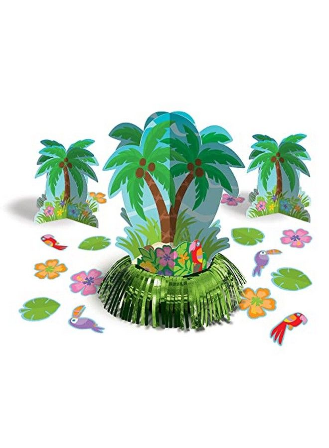 Amscan Palm Tree Table Decorating Kit Assorted Sizes Multicolor - Image 1