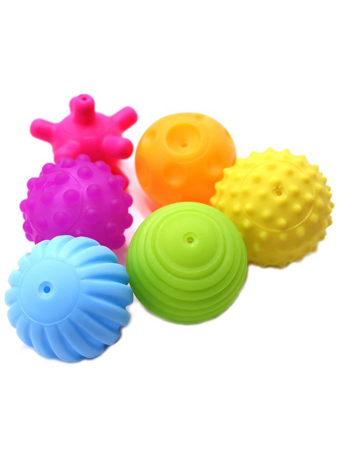 FIVOENDAR - 6 Pack Sensory Balls For Kids Massage Soft & Textured Balls Baby Hands Squeeze Balls Set Develop Kid'S Tactile Senses Toys For Touch Hand Ball - Image 1