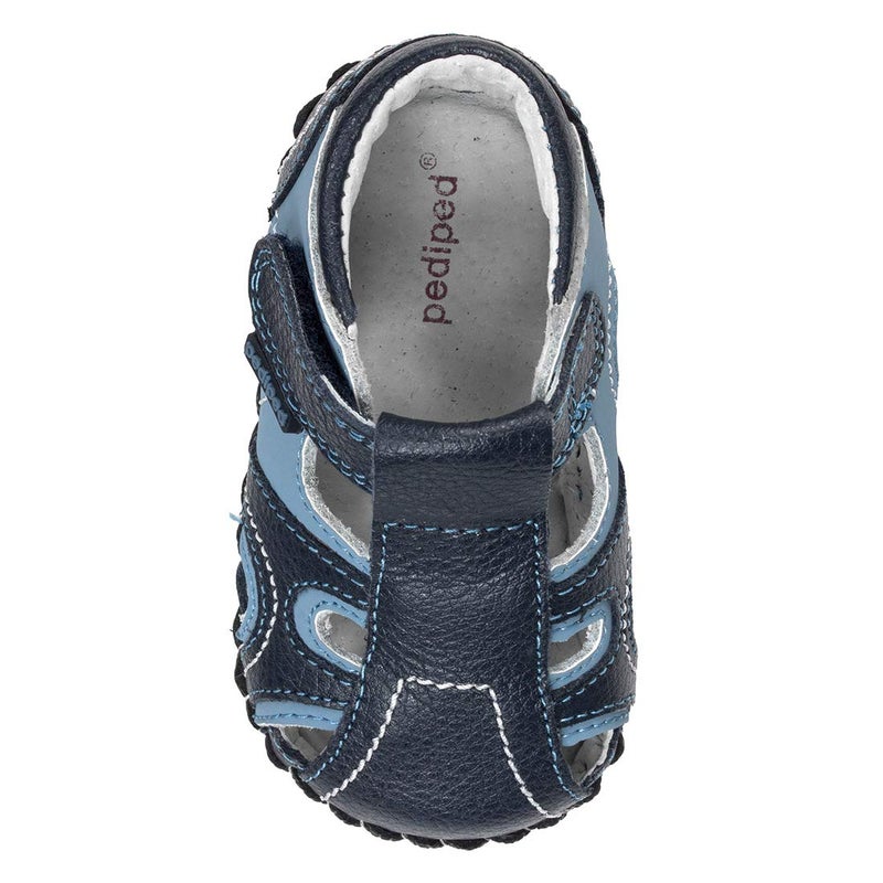 pediped Brody Originals Fisherman Sandal (Infant/Toddler),Navy/Light Blue,X-Small (0-6 months) - Image 5