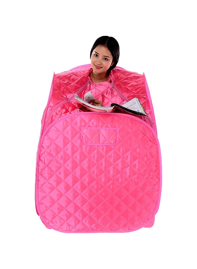 DubaiGallery Foldable Personal Steam Sauna Tent Cover Only, Thermal Insulated Waterproof Spa Enclosure with Zipper Door, Portable Compact Design for Home Body Relaxation, Indoor Wellness and Spa Experience, Pink - Image 4