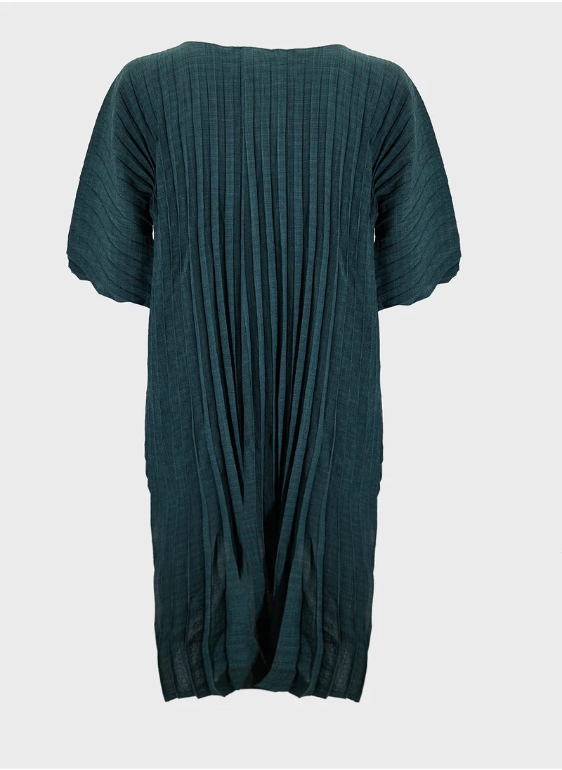 city chic Pleated Tunic Dress
