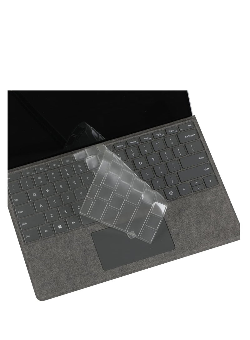 Ultra Thin Clear TPU Keyboard Cover for Microsoft Surface Pro 11/10/9/8 13 inch Touchscreen 2024 2023 2022 2021 u0026 Surface Pro X 13 2020 2019 Protector Accessories-TPU - Image 1