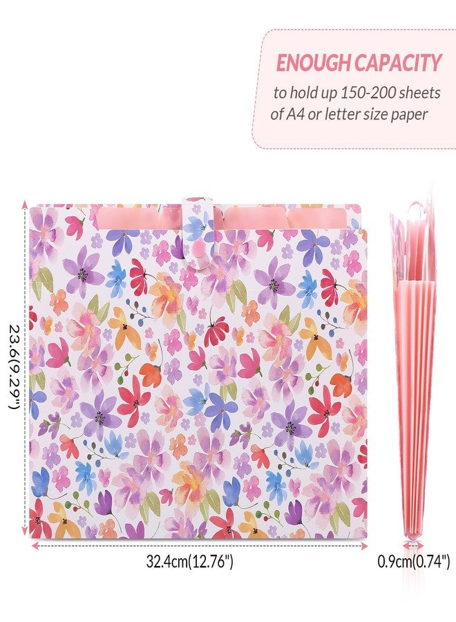 SKYDUE Expanding File Folder with 5 Pockets, Accordion File Organizer,Portable Receipt Paper Documents Organizer,Letter Size Filing Folder School Office Supplies, Purple - Image 5
