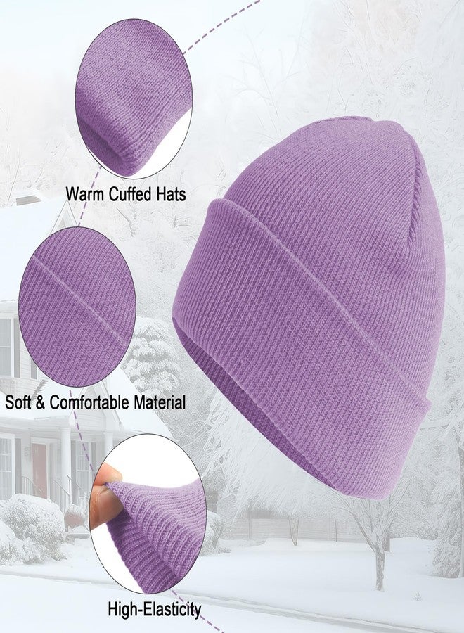 LYDTICK 24 Pack Kids Knit Beanies Bulk, Toddler Winter Hat Wholesale Warm Cuffed Caps for Boys Girls, Bright Color - Image 3