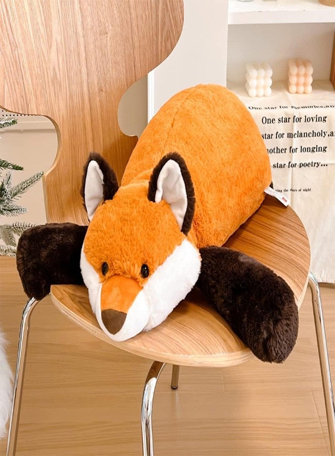 ARELUX Soft 22in Red Fox Stuffed Animals: Fox Plush Cute Cuddly Body Pillow Hug Sleeping Fluffy Wild Animal Toys Bed Decor Plushie Doll Friends Family Member - Image 5