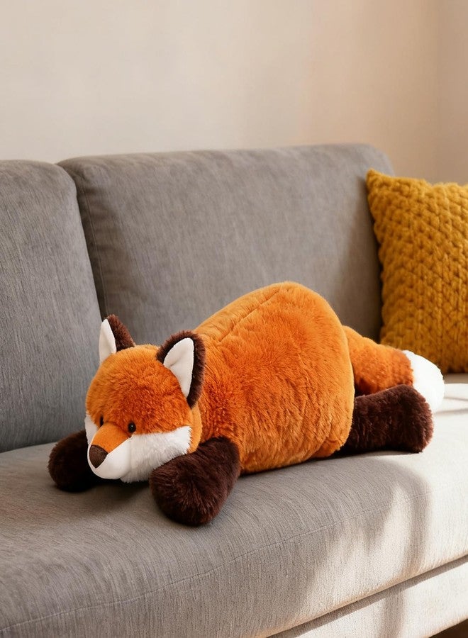 ARELUX Soft 22in Red Fox Stuffed Animals: Fox Plush Cute Cuddly Body Pillow Hug Sleeping Fluffy Wild Animal Toys Bed Decor Plushie Doll Friends Family Member - Image 4