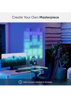 Nanoleaf Blocks Squares Starter Kit | Smart WiFi LED Panel System, 16M+ Colors, Low Energy, for Gamers, Vloggers, Influencers, Entertainment, Gaming, Living Room - 6 Pack  - Image 5