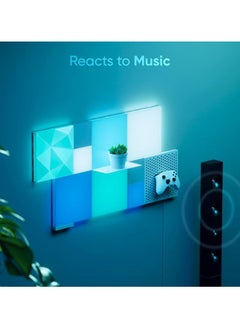 Nanoleaf Blocks Squares Starter Kit | Smart WiFi LED Panel System, 16M+ Colors, Low Energy, for Gamers, Vloggers, Influencers, Entertainment, Gaming, Living Room - 6 Pack  - Image 4