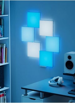 Nanoleaf Blocks Squares Starter Kit | Smart WiFi LED Panel System, 16M+ Colors, Low Energy, for Gamers, Vloggers, Influencers, Entertainment, Gaming, Living Room - 6 Pack  - Image 1