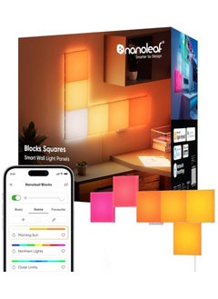 Nanoleaf Blocks Squares Starter Kit | Smart WiFi LED Panel System, 16M+ Colors, Low Energy, for Gamers, Vloggers, Influencers, Entertainment, Gaming, Living Room - 6 Pack  - Image 2