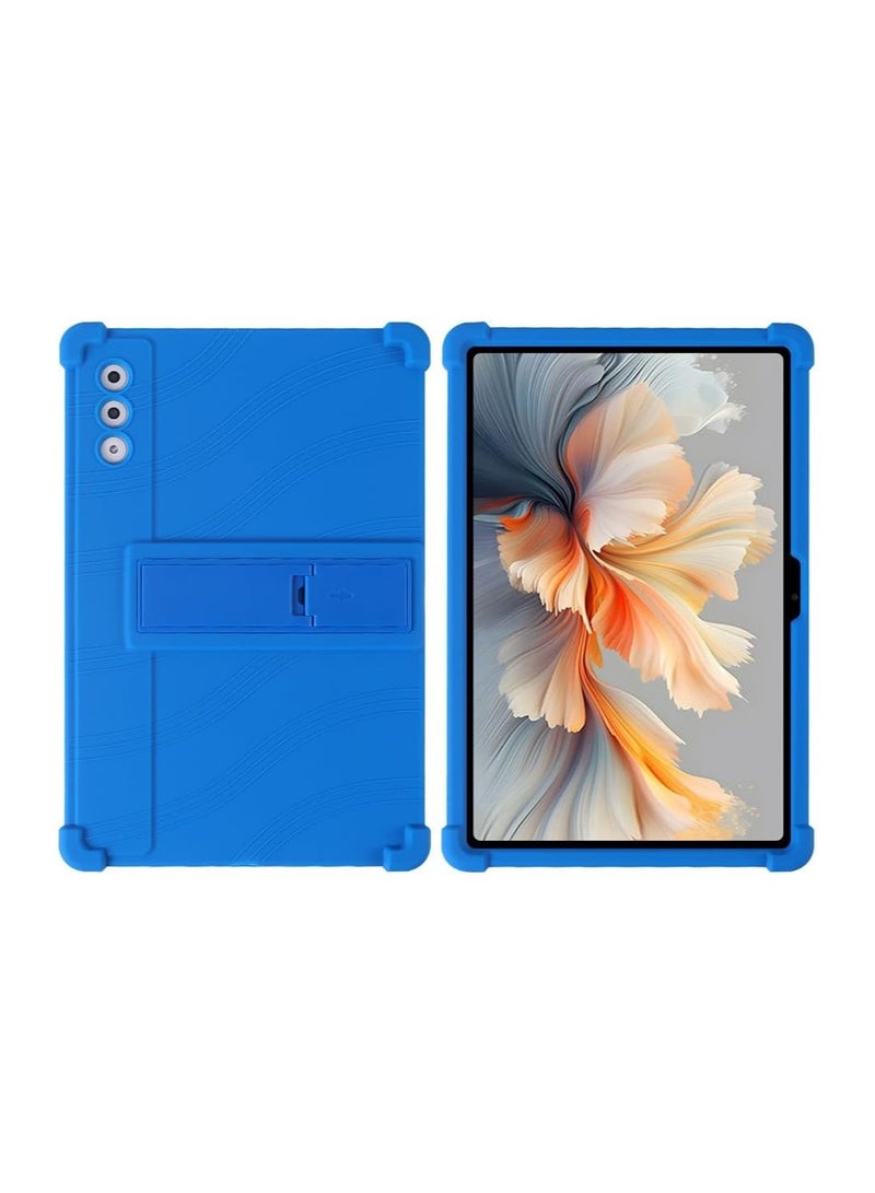 عام غلاف واقي مناسب للأطفال لـ Lenovo Yoga Tab Plus 12.7 بوصة TB-520FU (2025)، غلاف سيليكون مرن مُكثّف في الزوايا الأربع، غطاء واقٍ مقاوم للصدمات مع حامل متعدد الزوايا. - Image 1