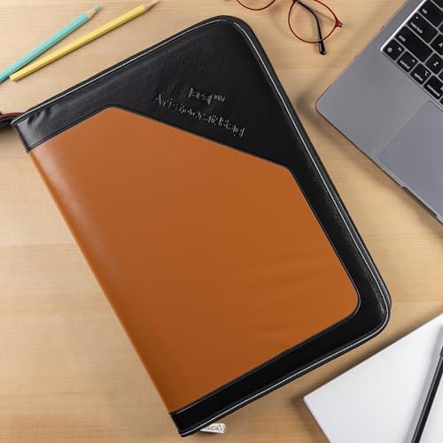 SPS PU Leather 24-Pocket A4 File Organizer – Professional Document Holder for Certificates, Legal Documents, Home, Office, School Use (Tan) - Image 5