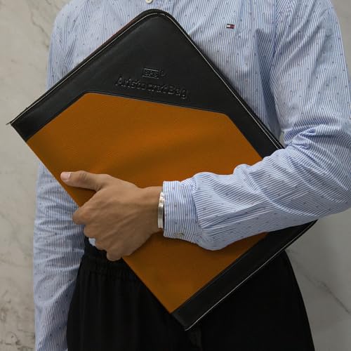 SPS PU Leather 24-Pocket A4 File Organizer – Professional Document Holder for Certificates, Legal Documents, Home, Office, School Use (Tan) - Image 3