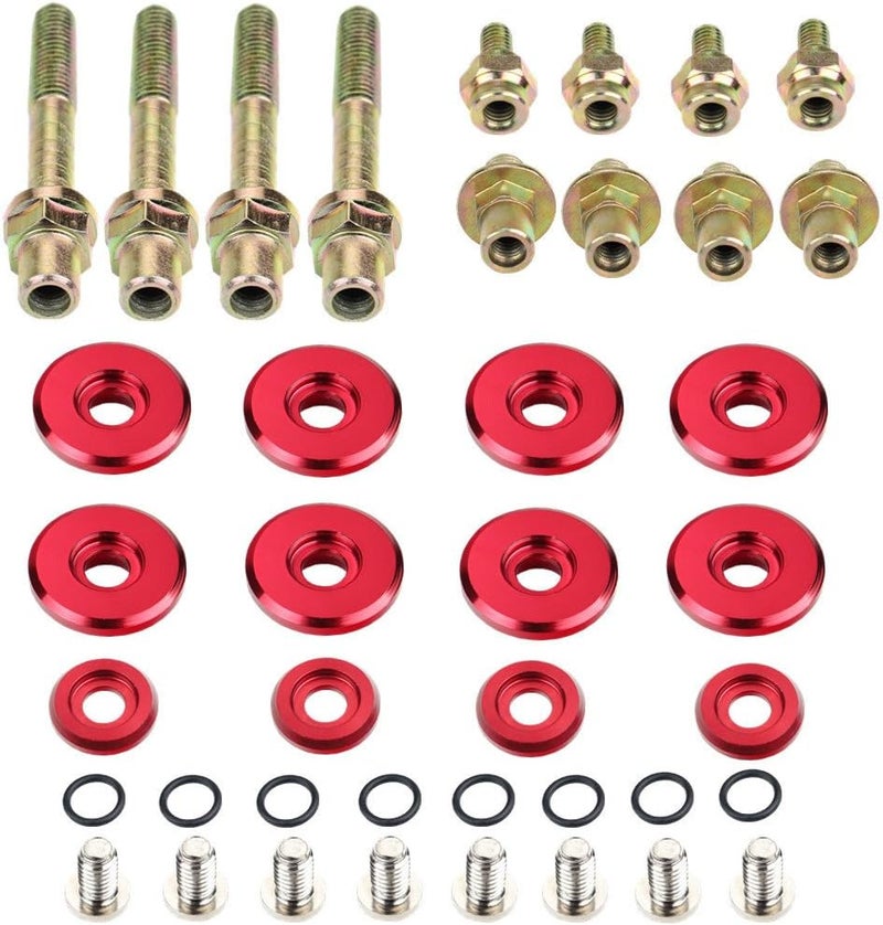 DEWHEL B-SERIES B16 B17 B18 VTEC LOW-PROFILE SLIM VALVE COVER HARDWARE WASHER BOLT Color Red - Image 1