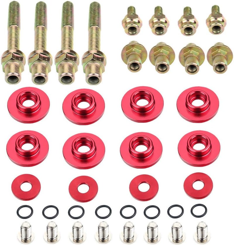 DEWHEL B-SERIES B16 B17 B18 VTEC LOW-PROFILE SLIM VALVE COVER HARDWARE WASHER BOLT Color Red - Image 2