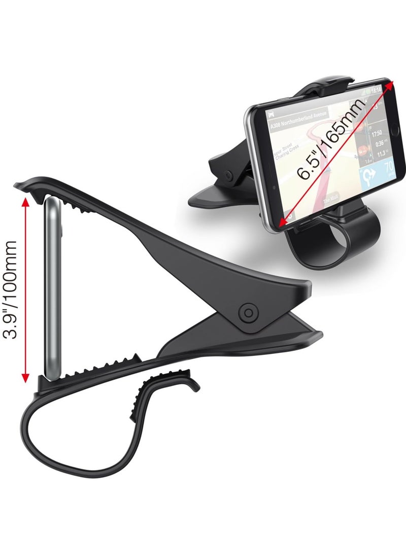 حامل هاتف السيارة على لوحة القيادة، مثبت هاتف محمول، حامل موبايل، تصميم HUD غير قابل للانزلاق للهاتف الذكي - Image 3