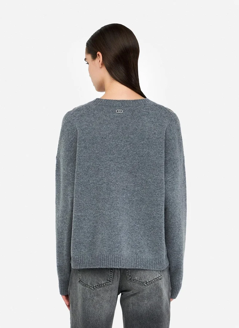 Liu Jo Wool Jumper With Cut-Out Detailing